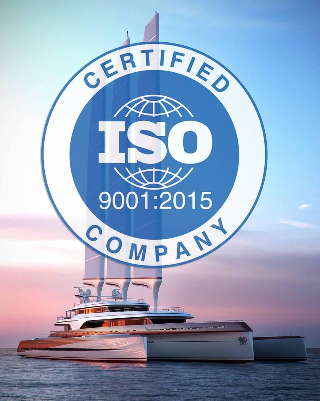 Trimaran yacht serviced by Adriavent